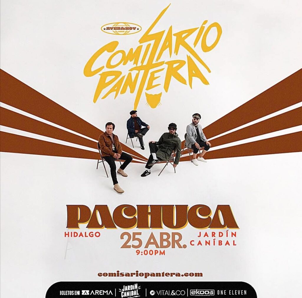 Comisario Pantera vuelve a Pachuca: ¡no te pierdas su concierto en el Jardín Caníbal!