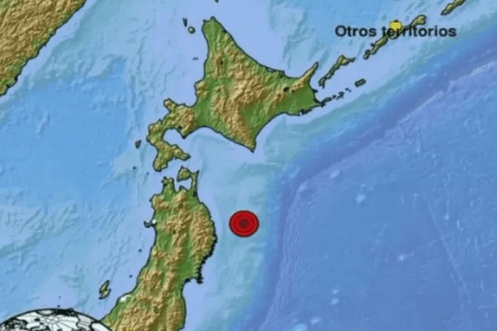 El movimiento sísmico se registró frente a la costa de Japón