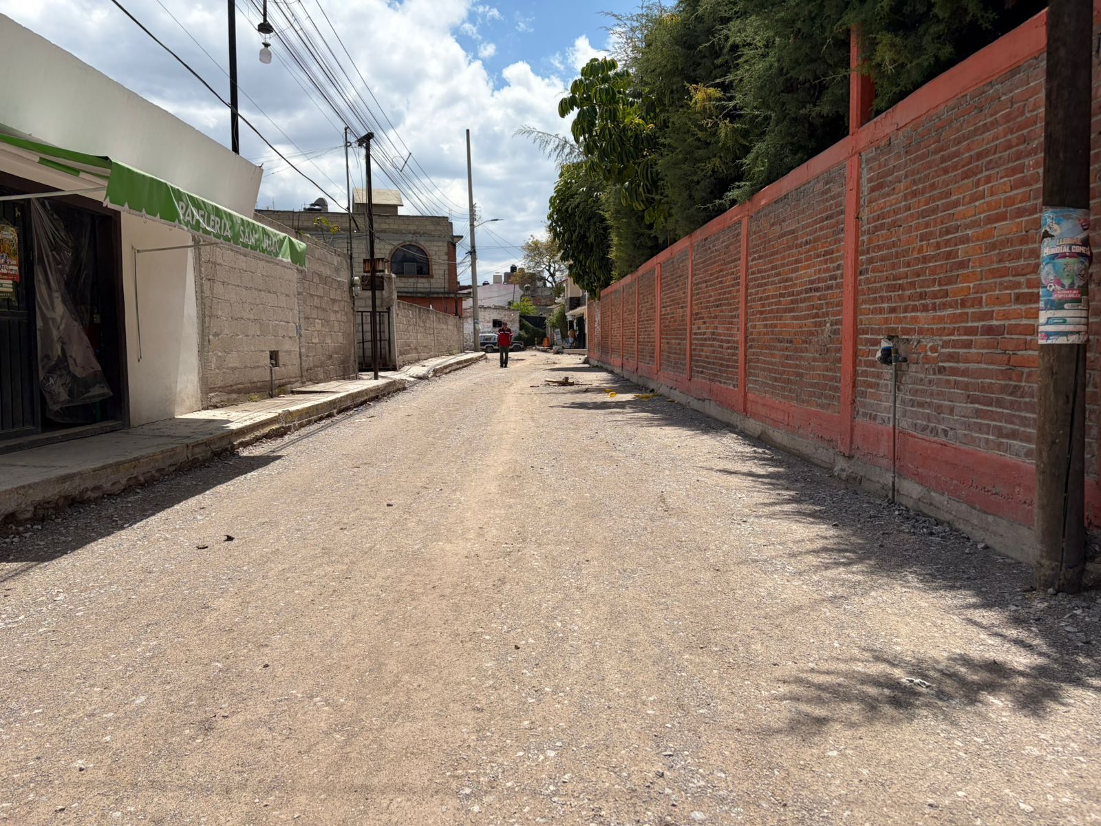 La pavimentación de la calle Nigromante en Tepeji del Río contempla una extensión de 270 metros lineales