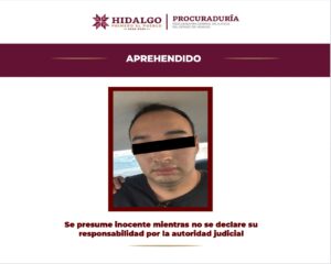 La audiencia inicial de A. A. R. N. se llevó a cabo tras su arresto en Ixmiquilpan, vinculado a proceso por la agresión en Pachuca.