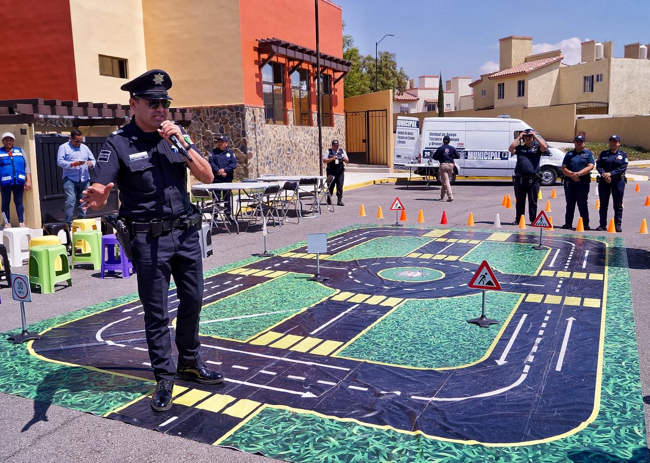 Jornada de seguridad y convivencia promovida por la Secretaría de Seguridad Pública de Pachuca
