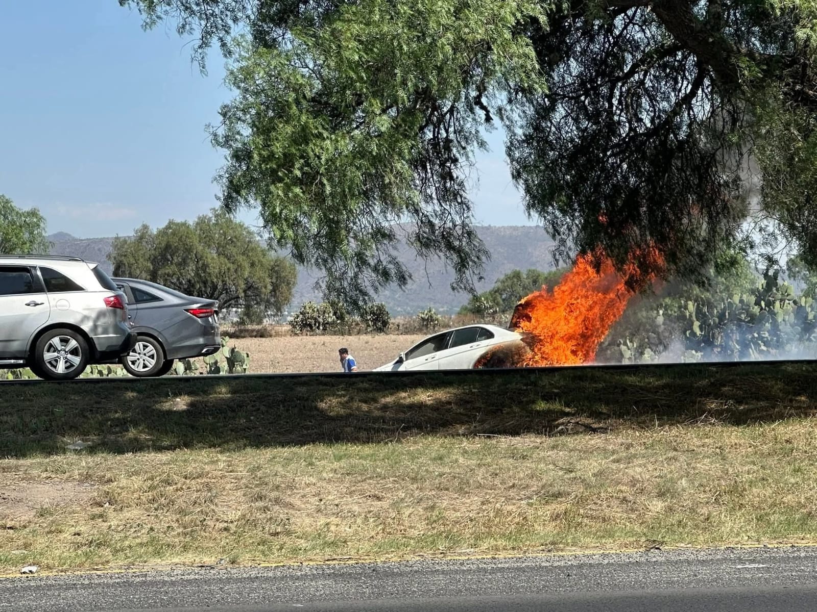 Dicho percance se presentó a la altura de Zapotlán de Juárez