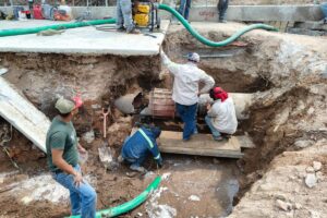 La rehabilitación de la avenida Tezontle Pachuca contempla la renovación de redes de agua potable y drenaje sanitario