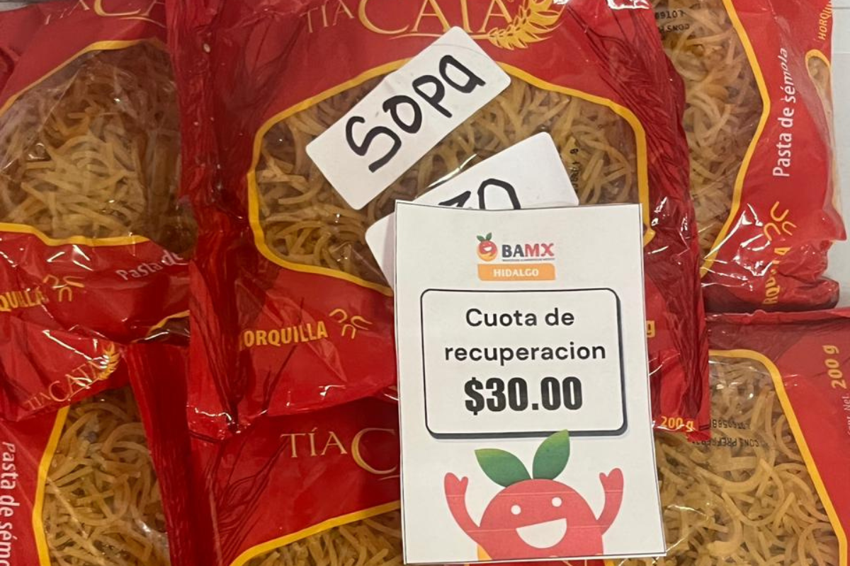 En promedio, los beneficiarios del Bamx Hidalgo pagan una cuota de 160 pesos por despensas | Foto: Lizania Zavala
