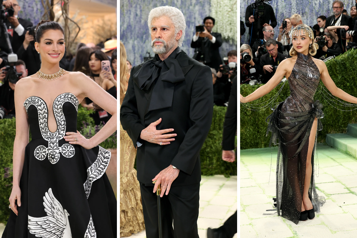 Celebridades desfilan en la escalinata durante la Met Gala