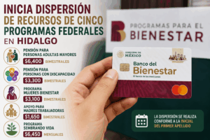 a dispersión de recursos federales en Hidalgo se realiza de forma escalonada durante mayo