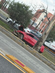 El accidente vial en Pachuca ocurrió a la altura del fraccionamiento C. Doria