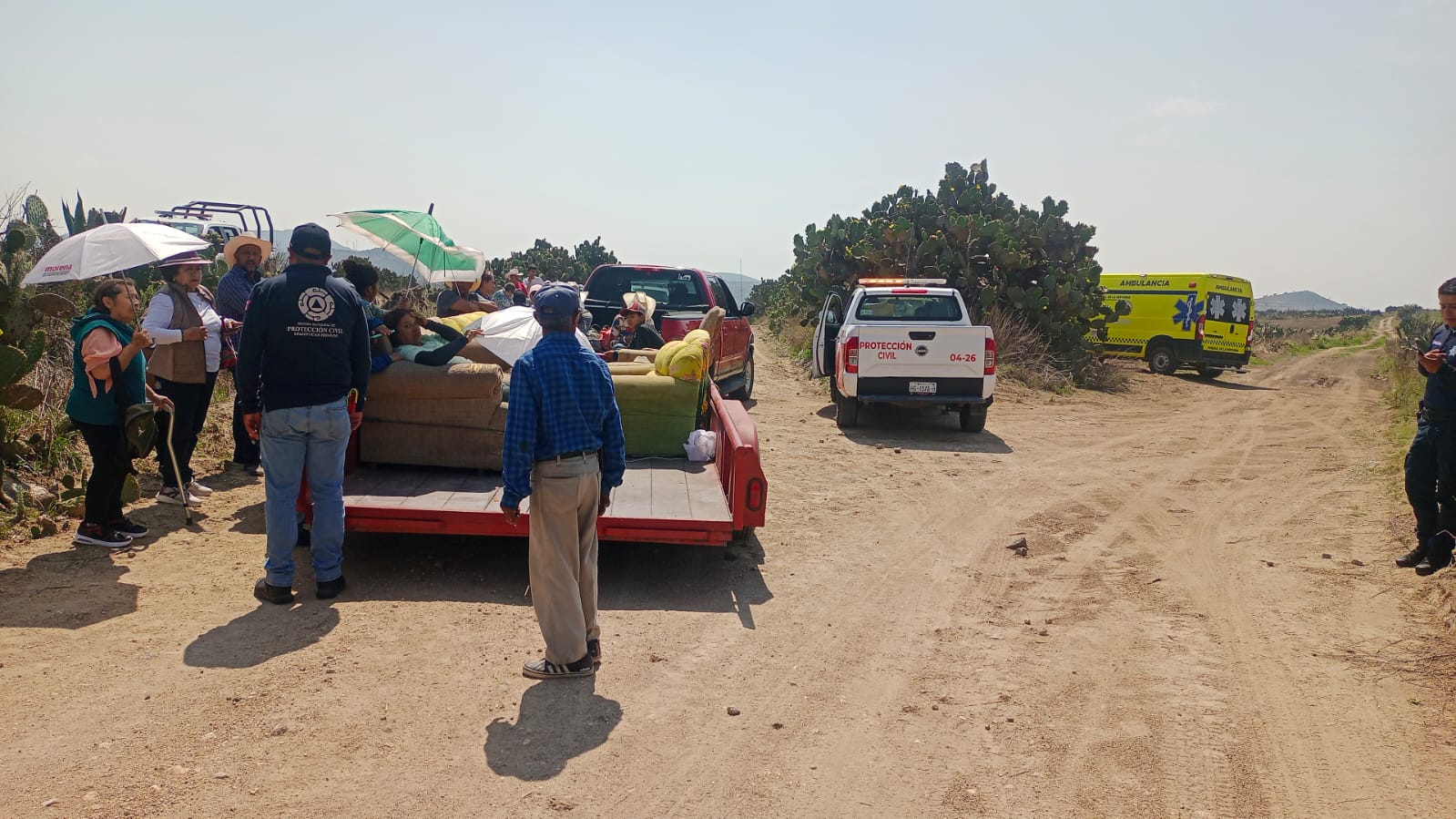 Cuerpos de emergencia atendieron a los lesionados tras el incidente en Jalapilla