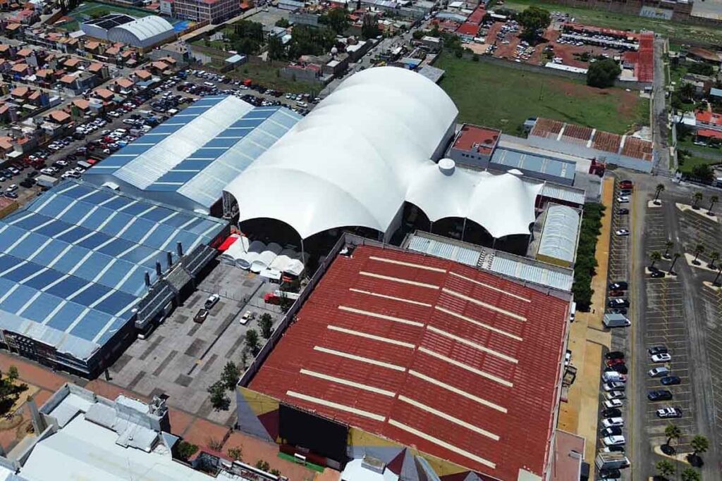 En 2024 se instaló la de cubierta ligera con membrana en el área del Teatro del Pueblo | Foto: Saúl Hernández