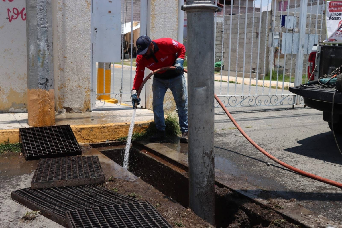 Se tiene previsto continuar con estas labores en las próximas semanas en distintas zonas de Tizayuca | Foto: Especial