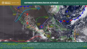 El pronóstico meteorológico mantiene alta probabilidad de lluvias para regiones como la Sierra, la Huasteca, la zona Tepehua y el Valle de Tulancingo, por lo que se pide a la población mantenerse informada