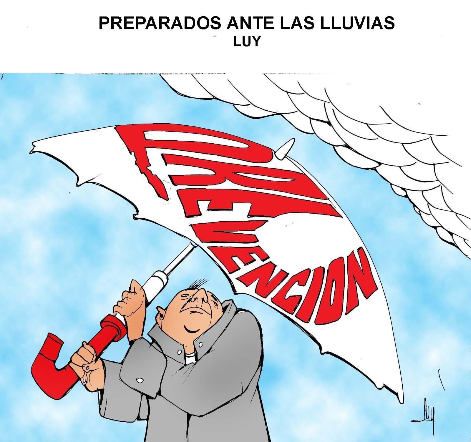 Luy: Preparados ante las lluvias