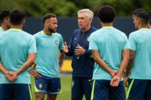 Ancelotti no se desespera por Neymar en Brasil