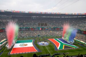 El ambiente en el Azteca fue uno de los grandes protagonistas.