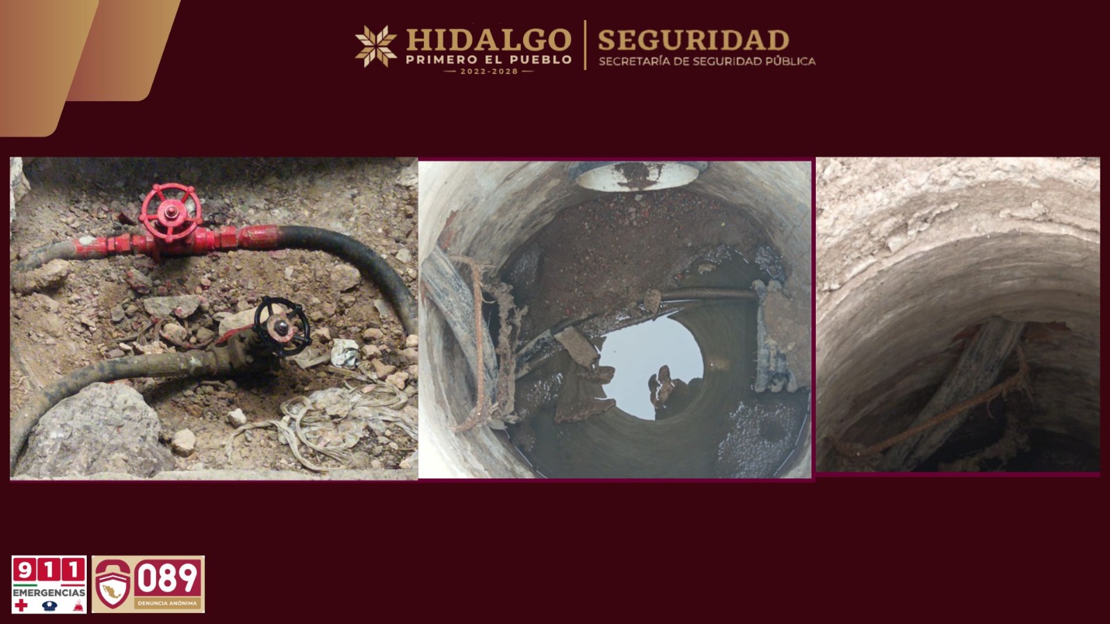 La SSPH informó el aseguramiento de más de 15 mil litros de hidrocarburo en Atotonilco de Tula.