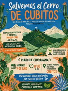 Organizaciones llaman a participar para defender el futuro ambiental de la zona