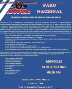 La autopista México-Pachuca aparece entre los principales corredores donde se prevén concentraciones y afectaciones durante la jornada del miércoles