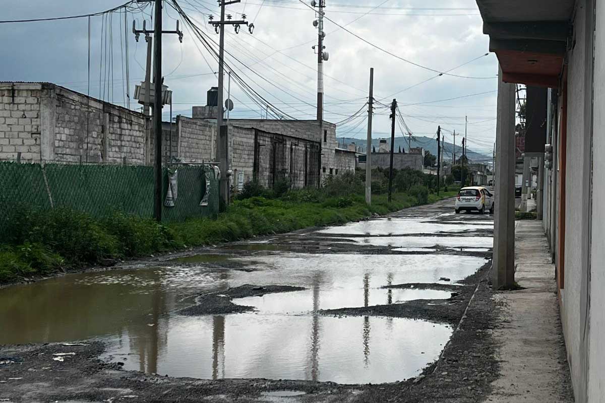 En Rinconadas del Venado, el Circuito Norte Quintín se ha vuelto intransitable | Foto: Carmen Hernández