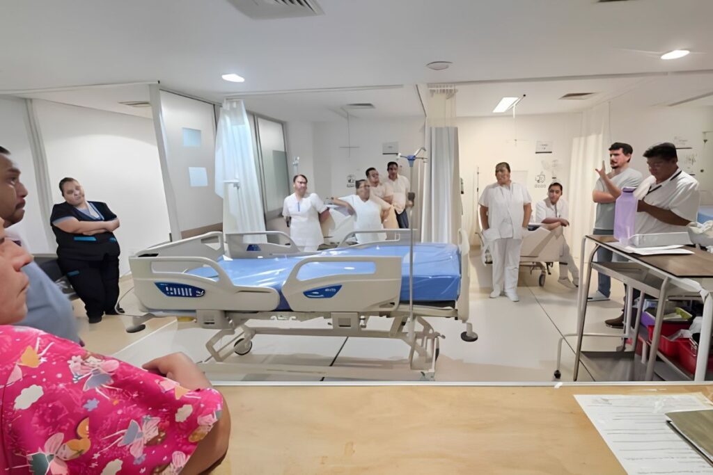 Interior de un hospital en Hidalgo