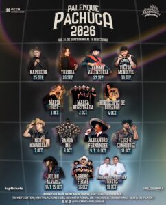 Artistas confirmados para el Palenque Pachuca 2026