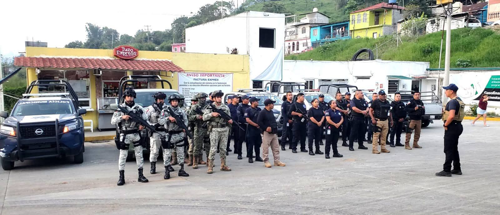Elementos de seguridad estatal y municipal participaron en acciones coordinadas en la zona serrana de la región