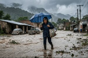 La acumulación de lluvias generó afectaciones en caminos cercanos a la Laguna de Metztitlán