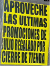 La sucursal Soriana ubicada en el bulevar Colosio comenzó la liquidación de mercancía previo a su cierre.