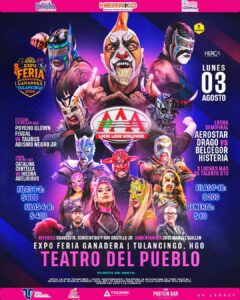 El cartel fue presentado en las redes oficiales de DTU y la Expo Feria Ganadera Tulancingo