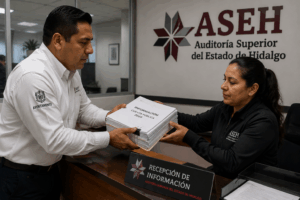 La Auditoría Superior del Estado de Hidalgo revisa información entregada por los ayuntamientos dentro del proceso de fiscalización