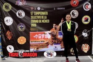 Virginia Rivera representará a México en la competencia más exclusiva del wushu internacional.