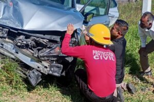 El percance ocurrió sobre la carretera Pachuca-Huejutla, en Atotonilco el Grande, Hidalgo