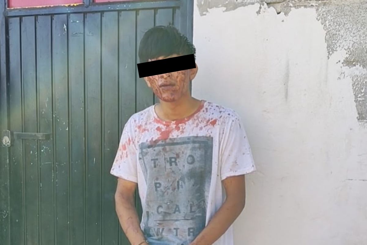 Habitantes de Ixmiquilpan retuvieron a un sujeto señalado por presunto robo en la comunidad de El Nith