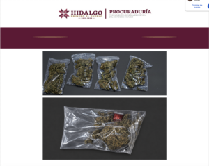 La PGJEH informó que los operativos se realizaron en dos inmuebles de Pachuca donde localizaron narcóticos y equipo tecnológico.