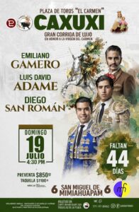 Las figuras del toreo serán protagonistas del serial taurino de la feria de Caxuxi
