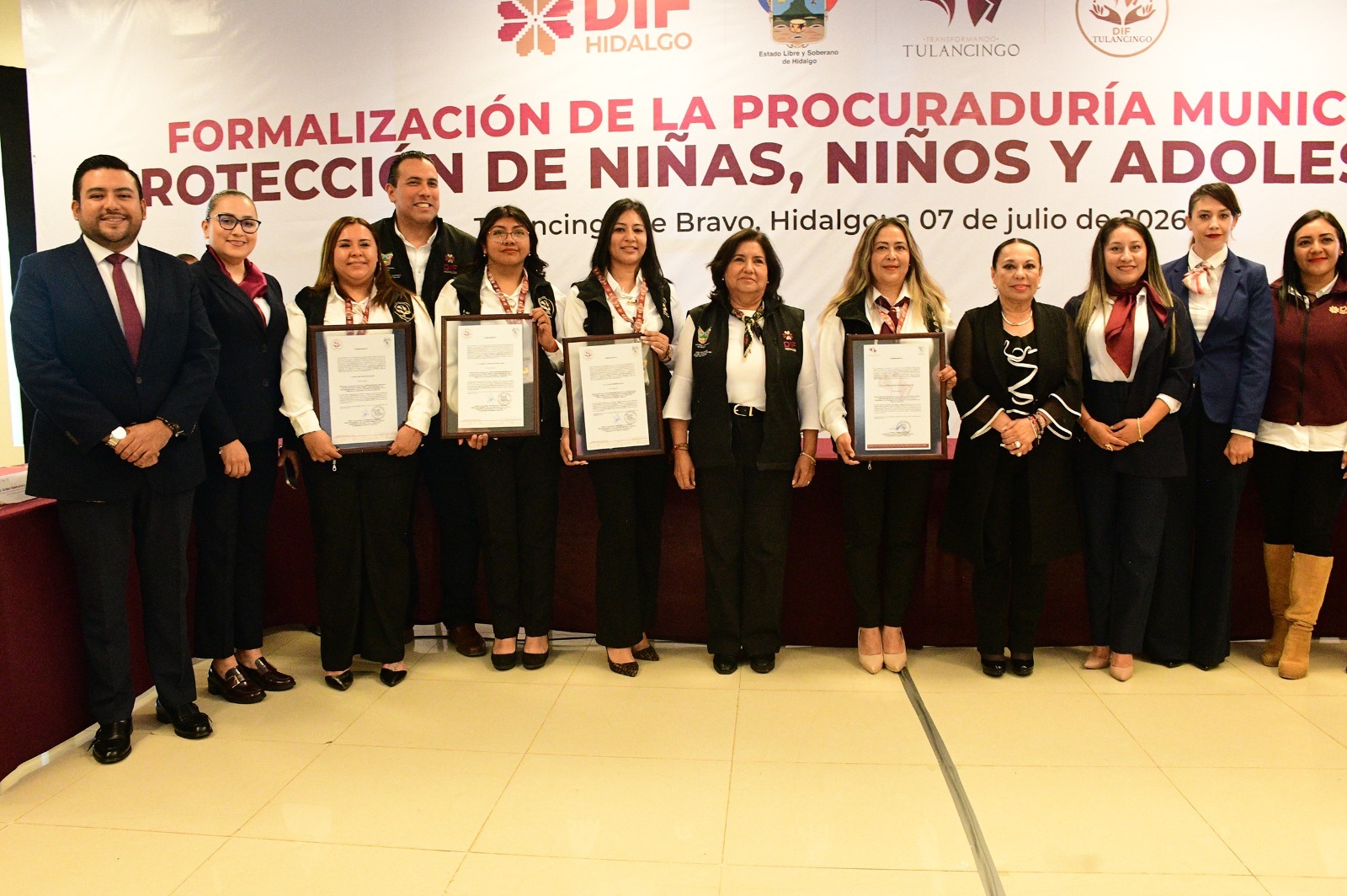 Autoridades municipales y estatales participaron en la puesta en marcha de la Procuraduría de Protección Infantil en Tulancingo
