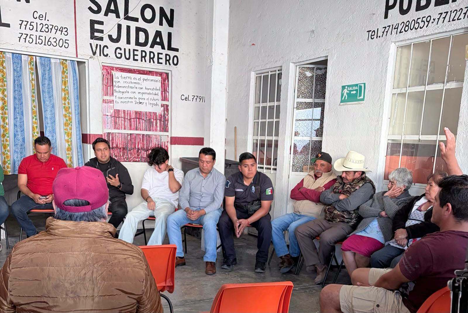 Habitantes de Vicente Guerrero plantearon sus necesidades durante el encuentro sobre seguridad en Tolcayuca