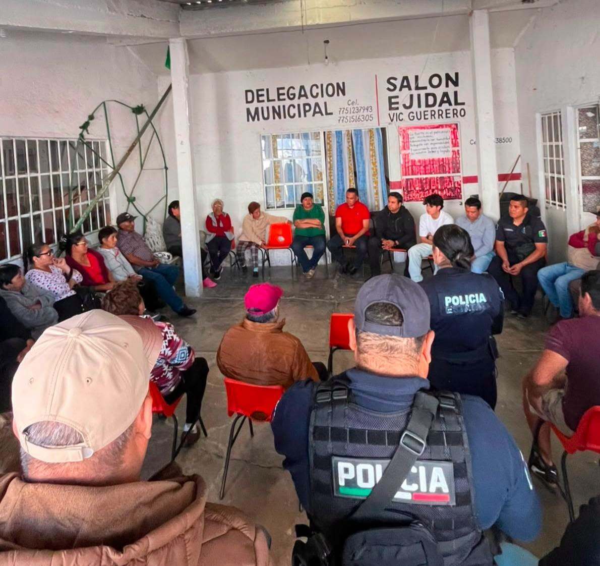 Autoridades y vecinos participaron en una reunión para fortalecer la seguridad en Tolcayuca