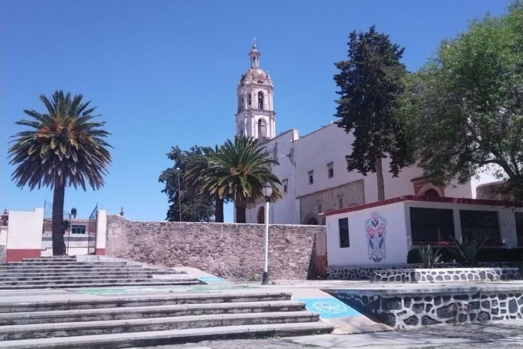 Parte de la plaza principal de Singuilucan