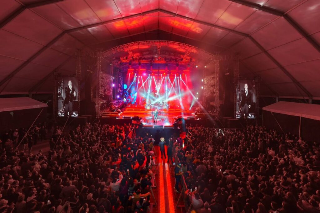 Panorámica del teatro del pueblo de la feria de Zempoala 2026